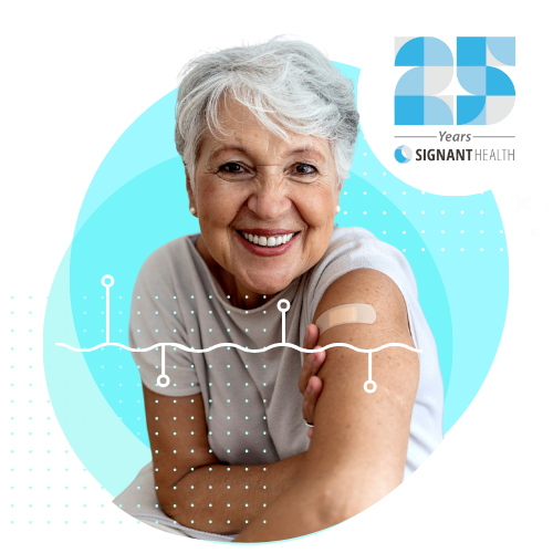 vaccinated woman