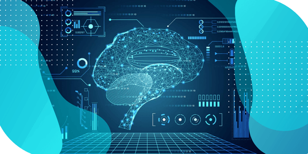 Diagram of a brain illustrating advanced analytics, cognitive testing, placebo response, and data quality in CNS clinical trials.