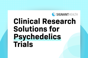 Clinical research solutions for psychedelics trails brochure