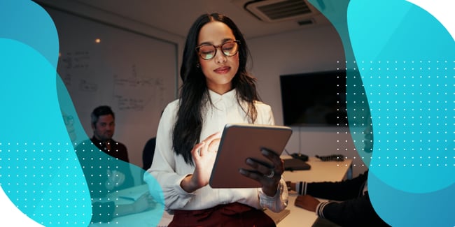 A woman exploring how to leverage central rating to generate high-quality ClinRO data, while examining the differences between central rating and central review.