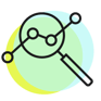 icon representing statistical analysis