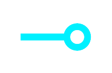 Line with circle on the end